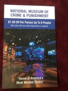 National Museum of Crime & Punishment AMW Studio Card - Unique